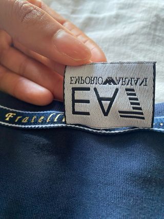 T-shirt EA7 Emporio Armani blu taglia XS