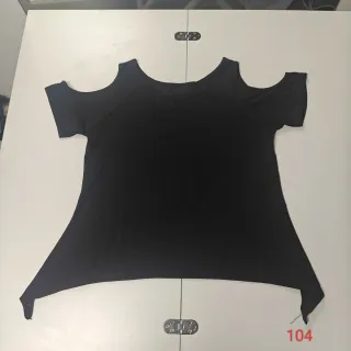 Camiseta Mujer Calavera Negra Talla L