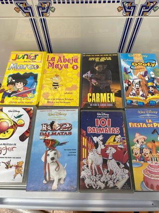 Lote 9 Películas VHS Disney y Clásicos
