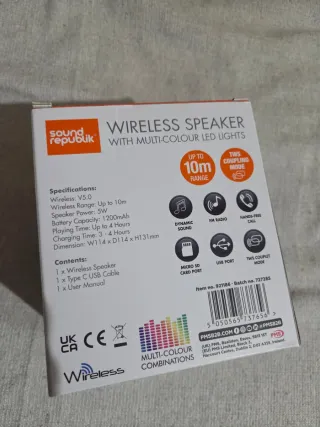 Altavoz Bluetooth Sound Republik Negro