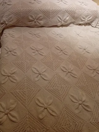 Colcha ganchillo hecha a mano Cama 120