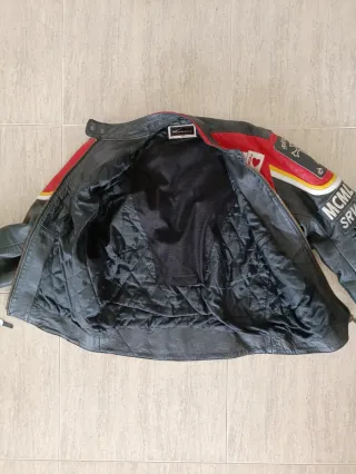 Motera Mickey Rourke cuero auténtico M. Medidas.