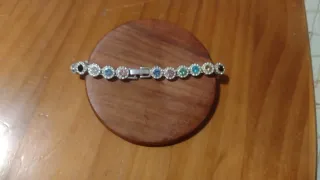 Pulsera Acero Inoxidable Piedras Colores