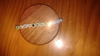 Pulsera Acero Inoxidable Piedras Colores