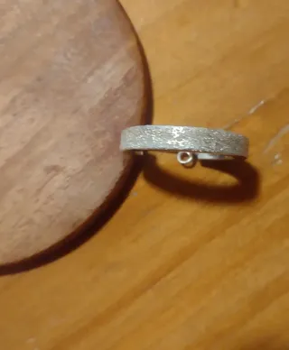 Pendientes Aro Plata 925 Arenado brillante