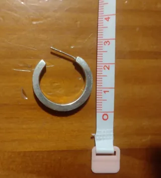 Pendientes Aro Plata 925 Arenado brillante