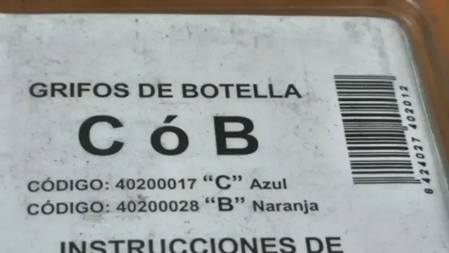 Grifo C soldadura botella 3kg DESA