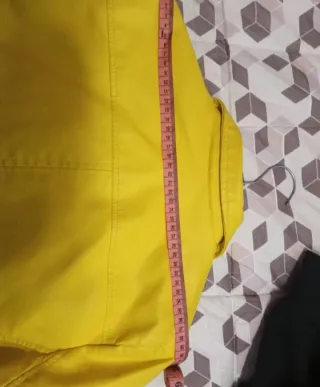 Cazadora motera amarilla mujer