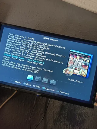 Consola PlayStation 2 PS2 Fat Negra