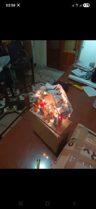 Presepe Natalizio con Luci