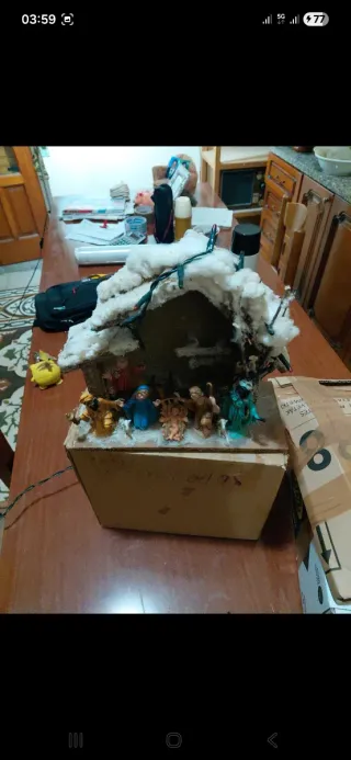 Presepe Natalizio con Luci