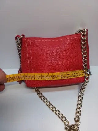 Bolso fiesta Purificación García piel rojo