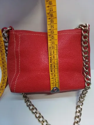 Bolso fiesta Purificación García piel rojo