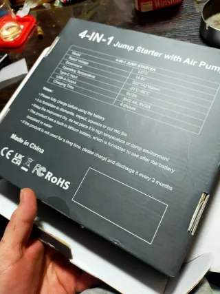 2500A.Arrancador+Inflador Portátil A ESTRENAR