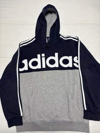 Sudadera Adidas Azul y Gris
