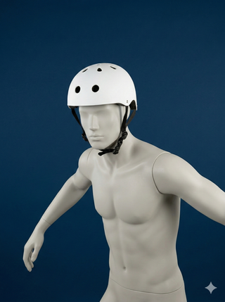 Casco Blanco Skate/Bici