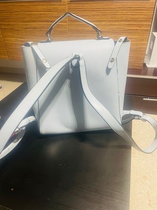 Bolso mochila celeste