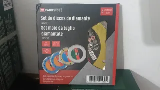 Amoladora 20V,discos diamante varios,Batería y Car