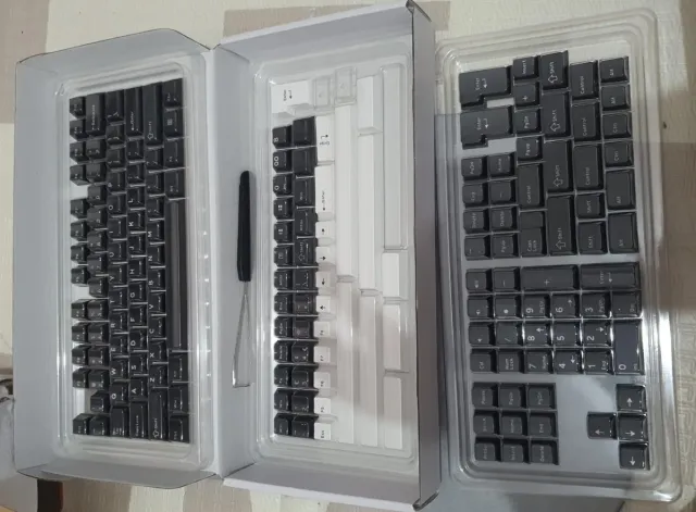 182 PCS Set Teclas Teclado Vintage Gris Oscuro