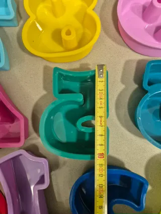 Moldes Silicona Números del 0 al 9.