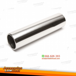 COLA ESCAPE INOX REDONDA DE 90 MM CON BORDE REDON