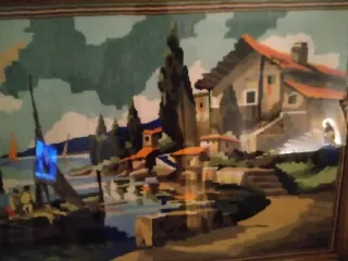 Arazzo artigianale scena marina