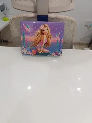 Joyero infantil con espejo y compartimentos