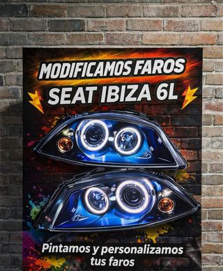 Faros Seat Ibiza 6L Modificados