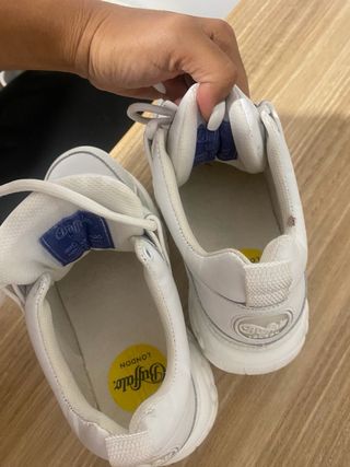 Zapatillas Buffalo Plataforma Blancas como nuevas