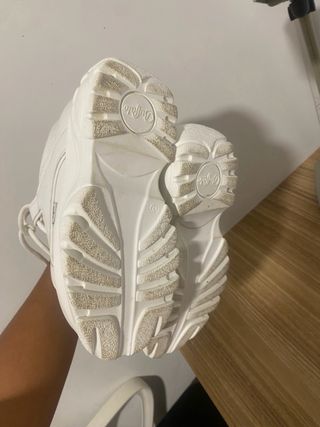 Zapatillas Buffalo Plataforma Blancas como nuevas