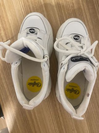 Zapatillas Buffalo Plataforma Blancas como nuevas