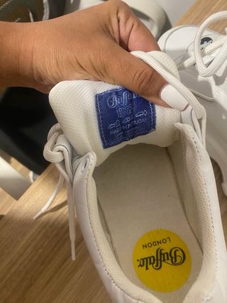 Zapatillas Buffalo Plataforma Blancas como nuevas