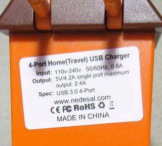 CARGADOR VIAJE HOGAR HUB 4 PUERTOS USB