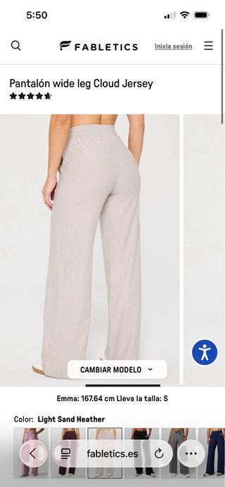 Conjunto Fabletics Gris Talla S