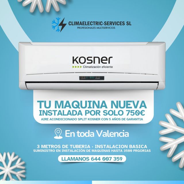 Aire Acondicionado Kosner Split Nuevo instalado