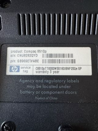 Portátil HP Intel Core 2 Duo