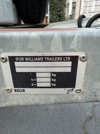 Remolque IFOR WILLIAMS 2 ejes