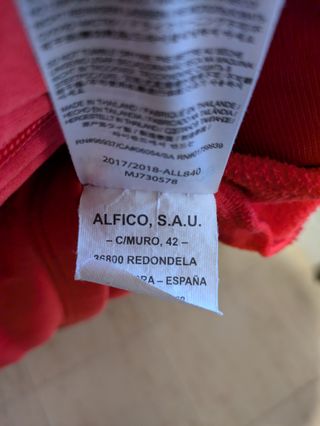 Chaqueta Athletic Club New Balance Roja Talla XXL