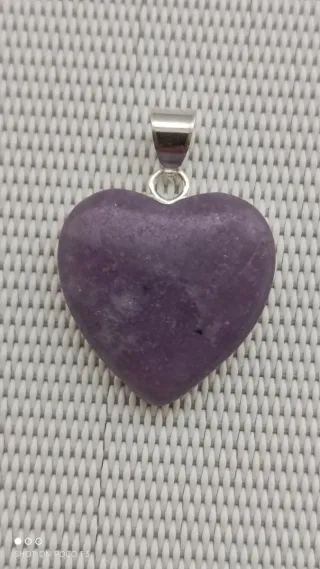 Colgante Corazón Amatista Plata 925.