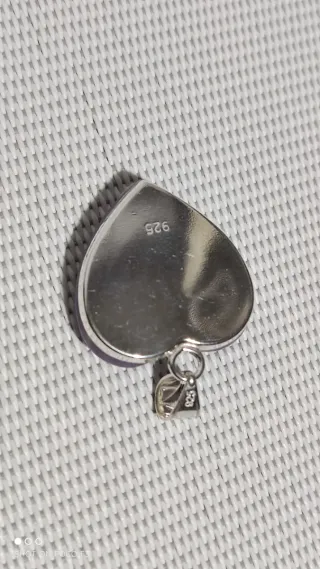 Colgante Corazón Amatista Plata 925.