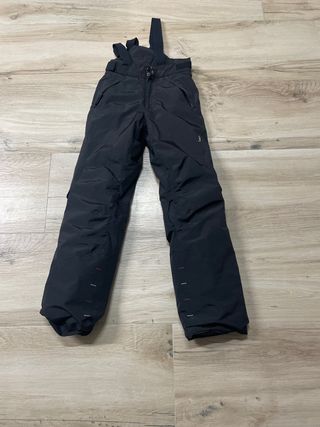 Pantalón de esquí negro T12, utilizado solo 1 vez