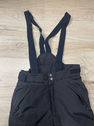 Pantalón de esquí negro T12, utilizado solo 1 vez