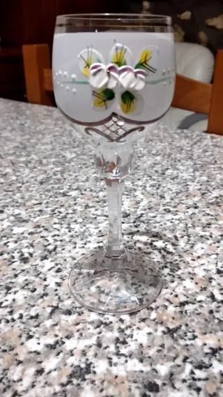 Bicchiere Murano Vintage Fiori