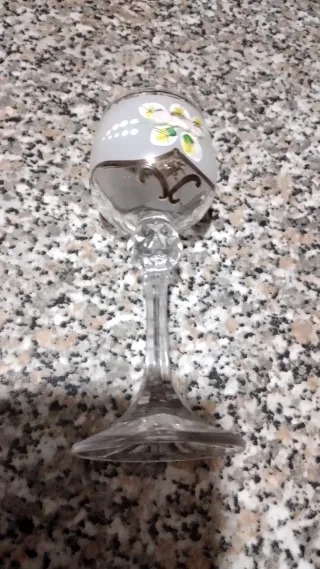 Bicchiere Murano Vintage Fiori