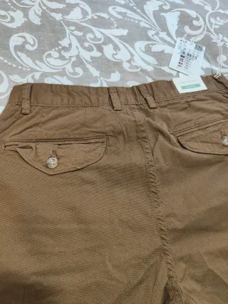 Pantalón chino Cortefiel camel T38 NURVO etiqueta