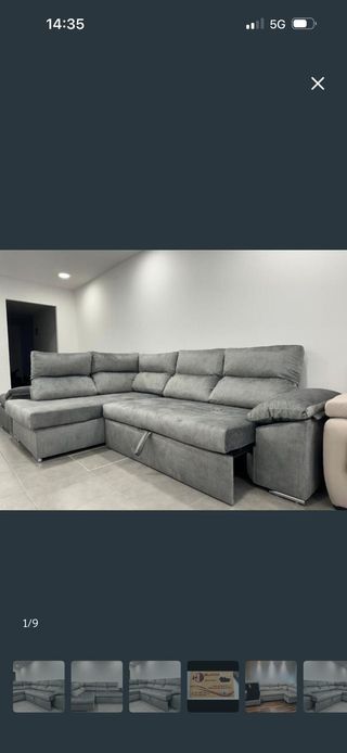 Sofá modular gris TIENDA TERRASSA Y MADRID