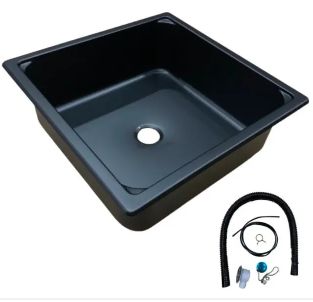 Fregadero negro 350x350 mm