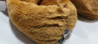 Zapatillas de casa perrito marrón