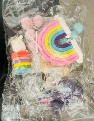 Decoración Pastel Unicornio Arcoíris