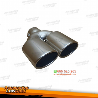 COLA ESCAPE UNIVERSAL EN INOX CON DOBLE SALIDA